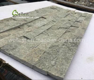 Natural Green Quartzite Ledge Stone for Wall Covering Siding