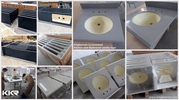 Bathroom Accessories Sanitary Ware Acrylic Artificial Marble Stone Resin Bathroom Vanity