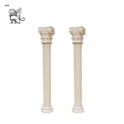 White Marble Onyx Pedestal Roman Column for Wedding Mcy-50