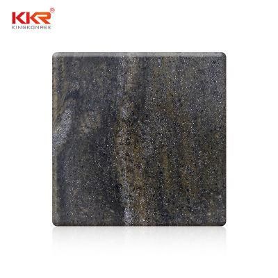 New Basmati Artifcical Stone Solid Surface Sheet for Kitchen Countertop with Smooth Veins