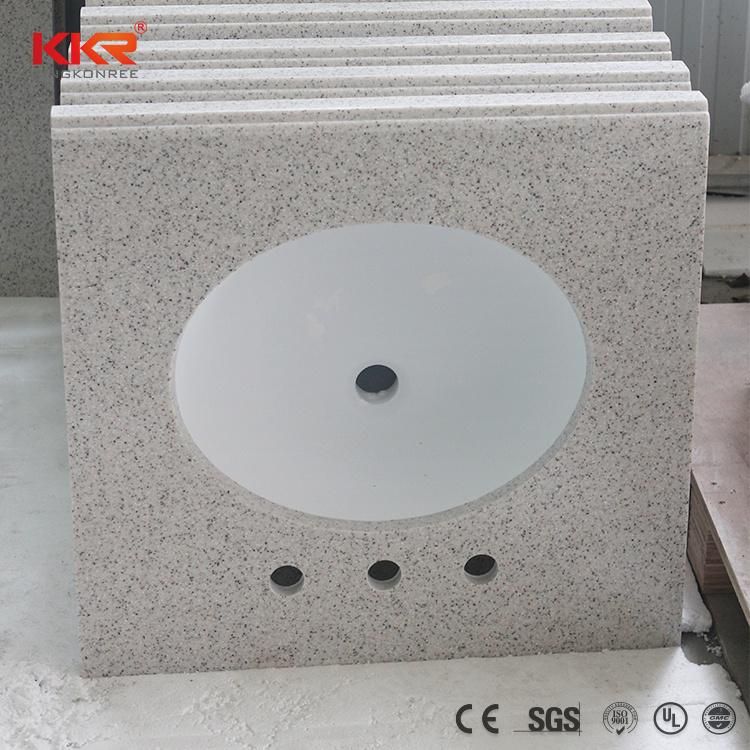 Kkr Quartz Stone Acrylic Stone Kitchen/Bathroom Vanity Top for Construction Project