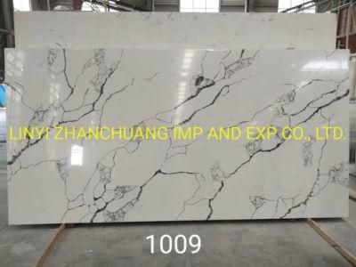 Hot Sale Artificial Stone Caracatta White Quartz Engineered Quartz Slabs for Countertop