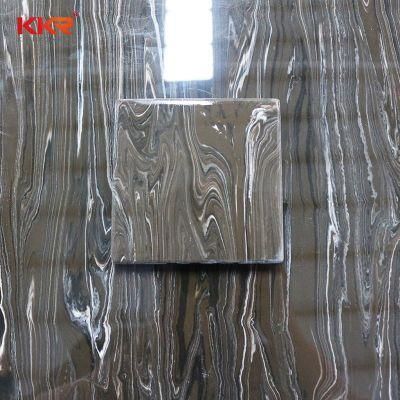 Translucent Marble Veins Polished Artificial Onyx Acrylic Solid Surface Wall Panel