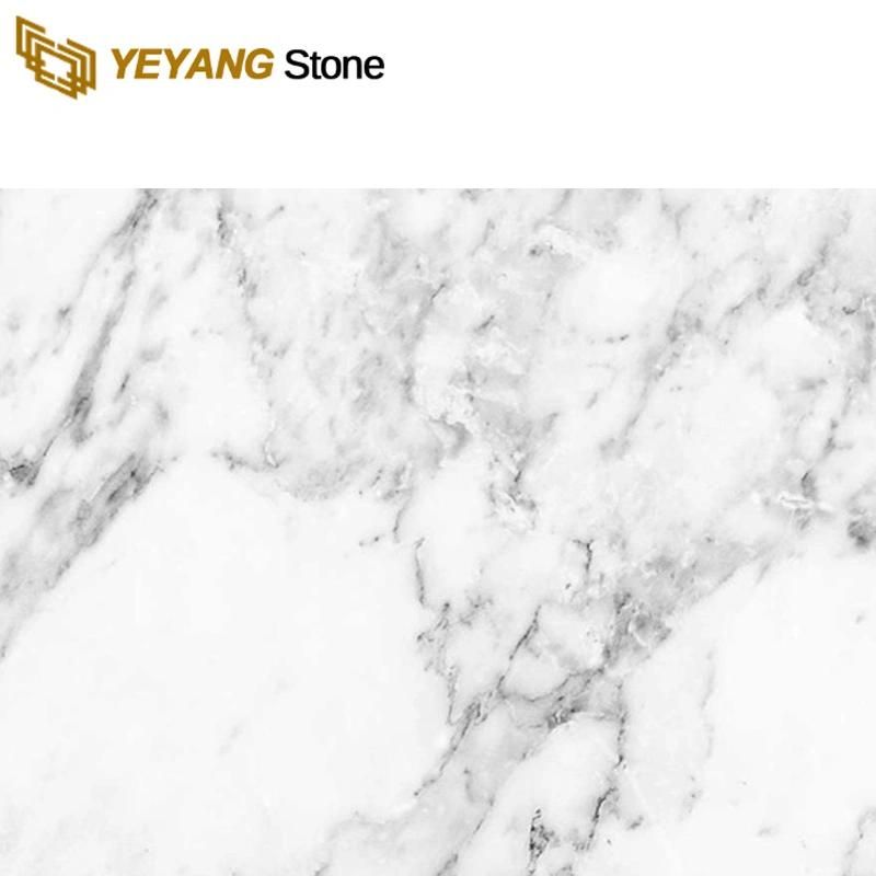 China Natural White/Grey/Black Carrara Slab Marble for Wall/Floor/Tiles/Countertop