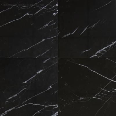 Nero Marquina Black Cheap Marble Tiles for Wall and Floor