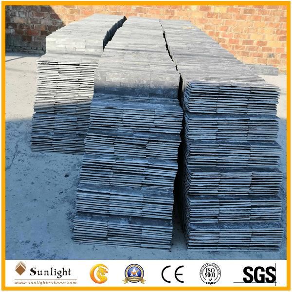Wholesale Natural Dark Grey Slate Culture Stone for Wall Clading