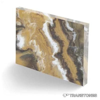 Faux Transparent Onyx Panel Interior Building Stone