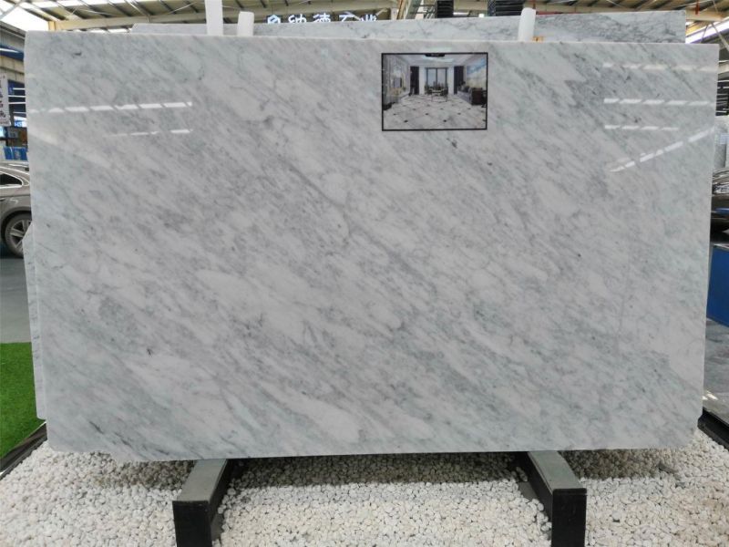 Carrara Stone Marble for Flooring Tiles Slabs Countertops/Worktops/Vanitytops
