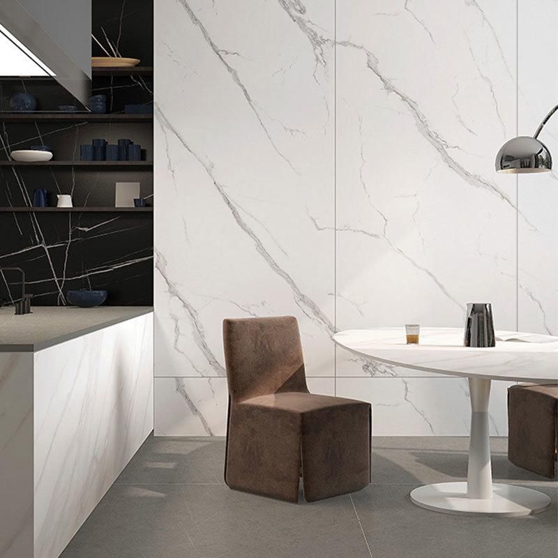 1200*2400mm White Soft Polished Marble Look Tile Building Material Slab