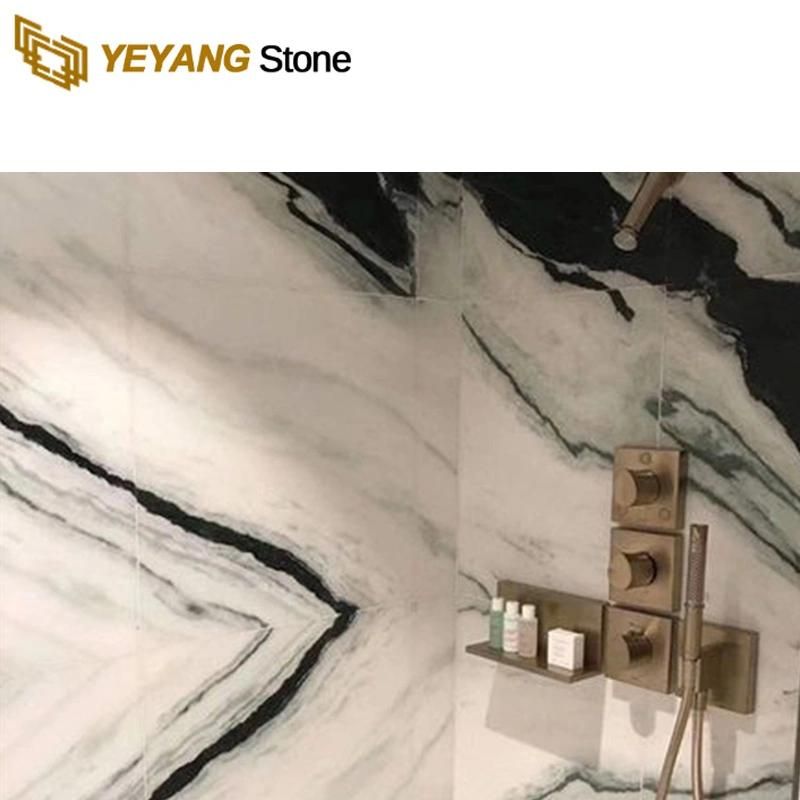 China Natural Panda White Black Marble for Table/Countertop/Wall/Floor/Bathroom/Kitchen