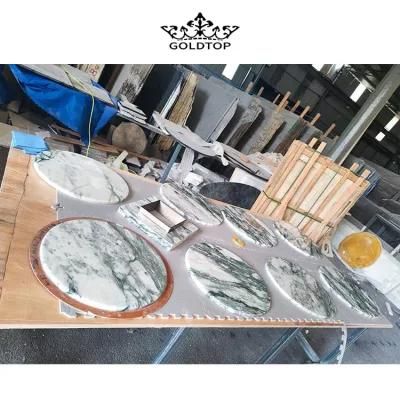 Home Decoration Natural Stone Polished/ Honed Surface Bathroom/Kitchen /Living Room Countertop Italy Azul Baia Purple Marble for Home