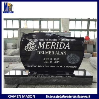 Discount Black Granite Stone Memorial Headstone for Cemetery
