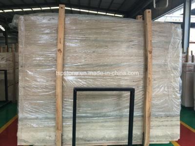 Italy Silver Grey Travertine Slab