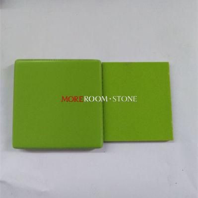 12mm Big Slab Aritificial Stone Slab Green Acrylic Solid Surface Corians Sheet
