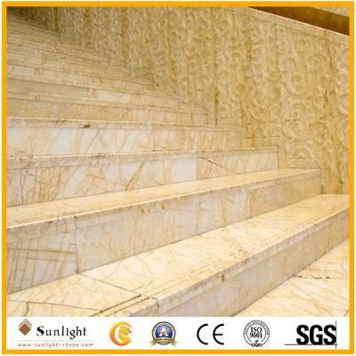 Best Quality Golden Spider Marble Steps Stairs for Indoor Decoration