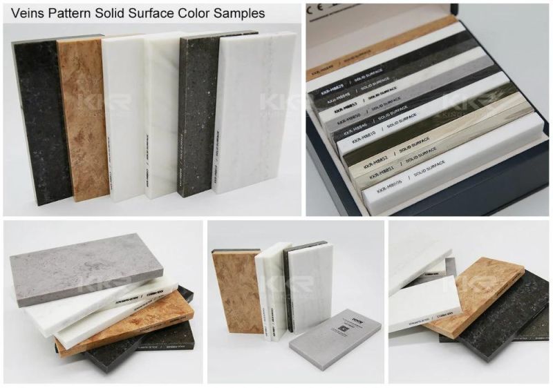 Building Material Artificial Marble Acrylic Stone Solid Surface Sand Blasted Surface Vanity Top