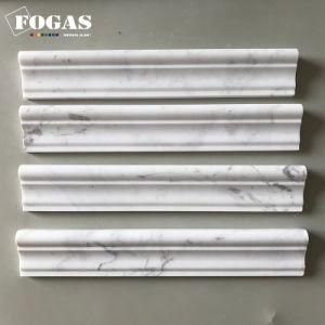 Greece New Volokas White Marble Bullnose Border Tile
