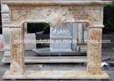 Hot Sell Home Decoration Sculptures Marble Fireplace (SYMF-009)