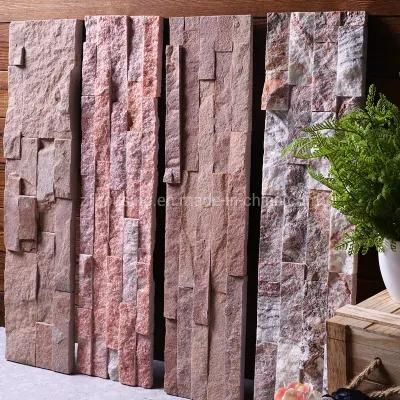 Popular Building Material Pink Natural Culture Stone Zf-Sw-003