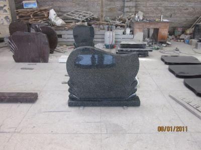 Wholesale Natural Hungarian Style Black Granite Headstones