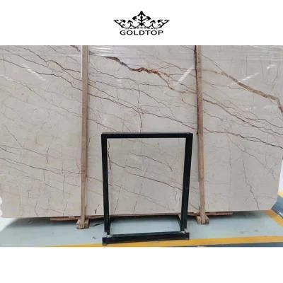 Natural Tile Kitchen Top Marble Tile Rosa Light Marble Natural Stone Building Material Factory