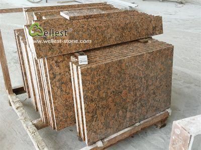 Giallo Fiorito Yellow Golden Polished Granite for Wall Cladding Tile