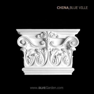 Factory Manufacturing Garden House White Marble Column Mcy-67