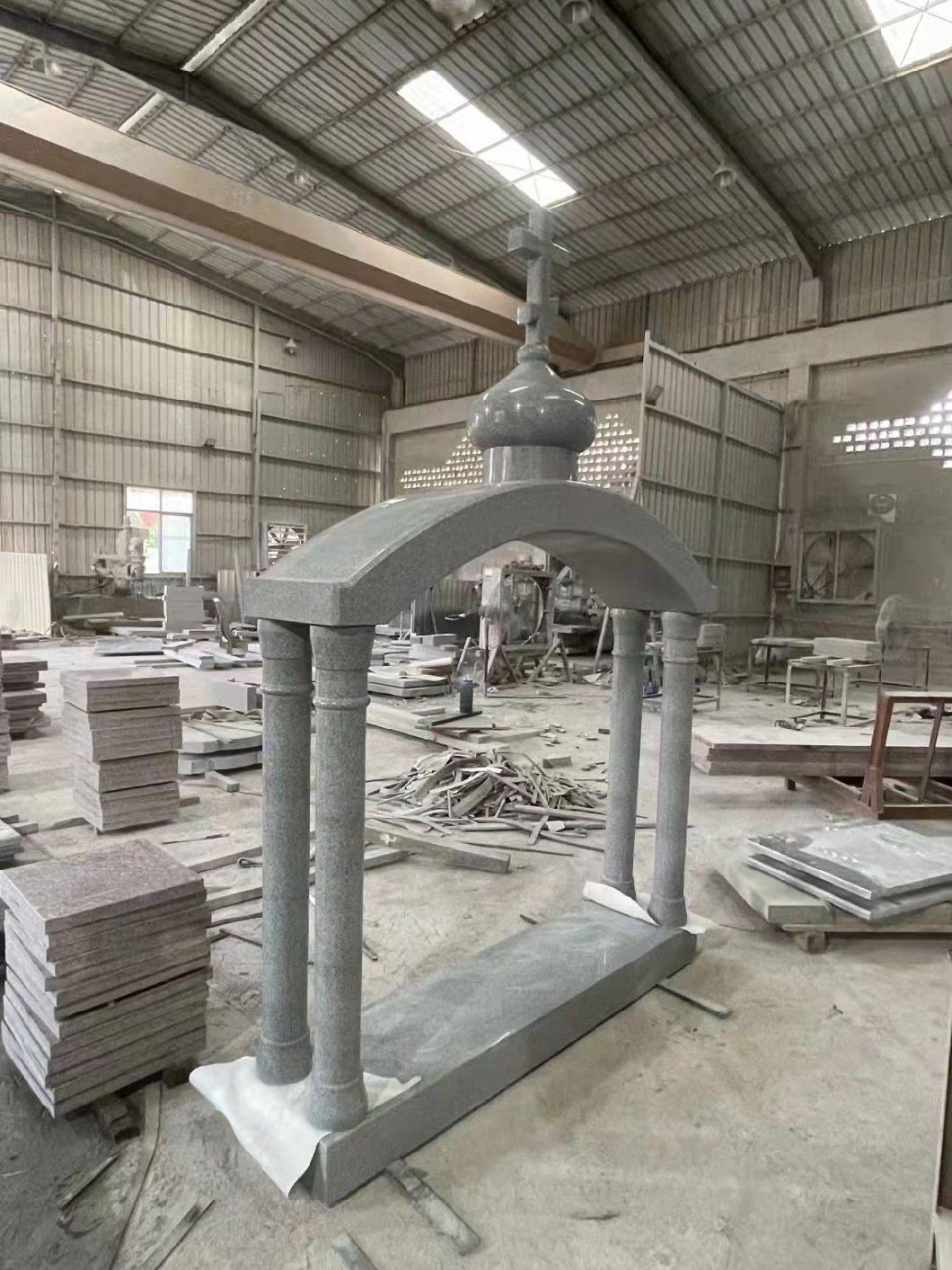 Chinese Blue Pearl Cemetery Headstone Funeral Tombstone and Monumentes