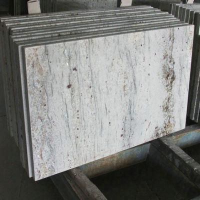 China Factory Supply Hotel Bathroom Vanity Top Prefab River White Granite Countertops