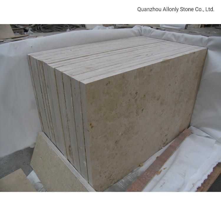 Outdoor Sealed Portugal Beige Limestone Tiles for Floor