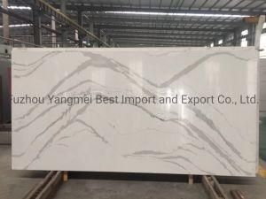 New Products Quartz Stone Slab for Kitchen Cabinet Worktop Work Top Solid Surface White Artificial Marble Countertop