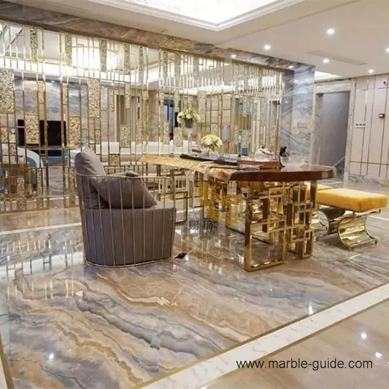 Beautiful Natural Marble Stone Multicolor Impression Lafite Marble Tiles Flooring for Interio Decor