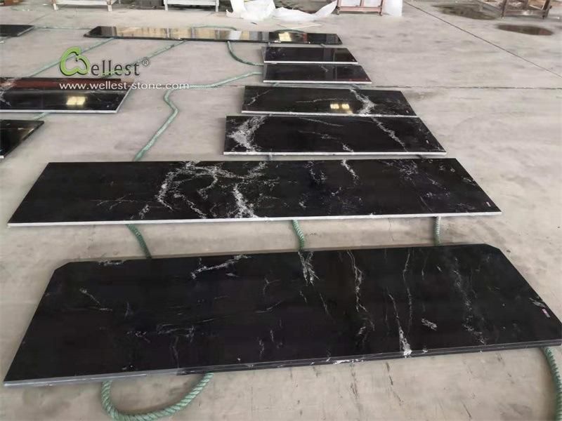 Natural Black Granite Stone Counter Top Kitchen Top Vanity Top