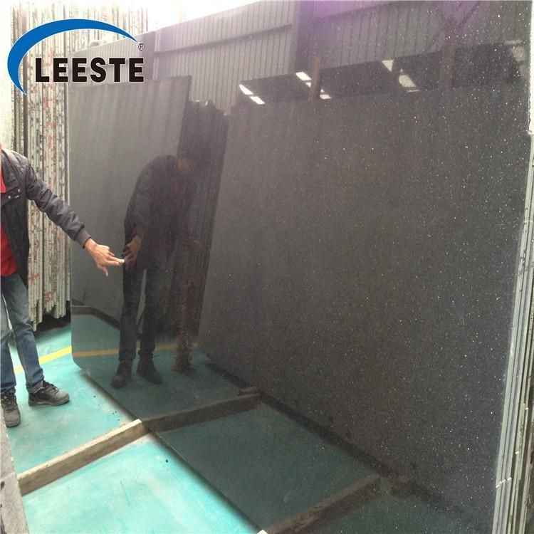 Black Galaxy Granite Natural Black Granite with Golden Shining Spots
