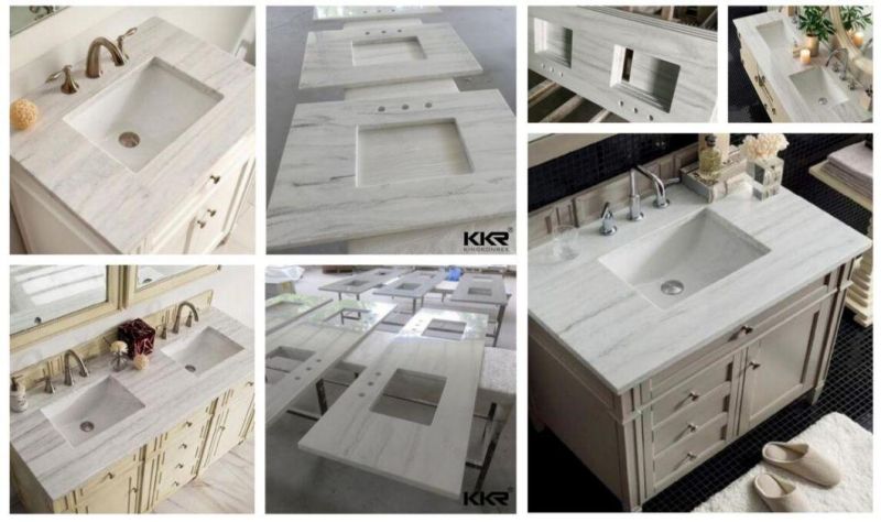 Quartz Stone Bathroom Vanity Top Countertop Slab for Hotel