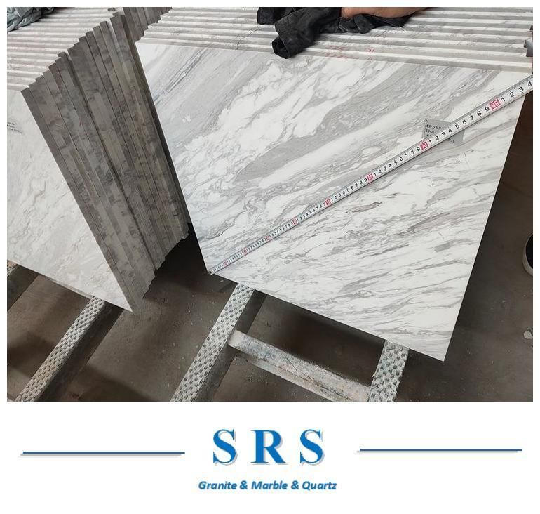Greece Volakas White Marble for Floor Tiles/Slabs/Kitchen Countertops Marble Flooring Slab