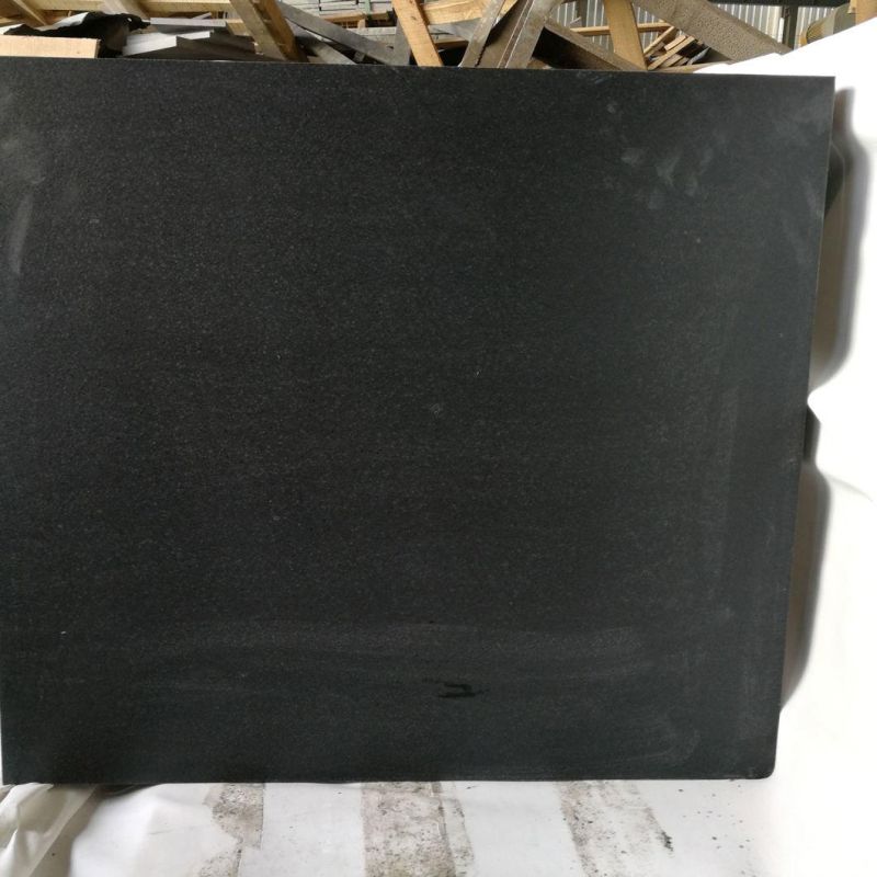 Polished Surface China Mongolia Black Granite Stone for Flooring Tiles