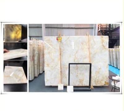 Natural Translucent Golden Onyx for Bathroom/Background/Floor/Wall/Hotel/Kitchen/Indoor/Desk
