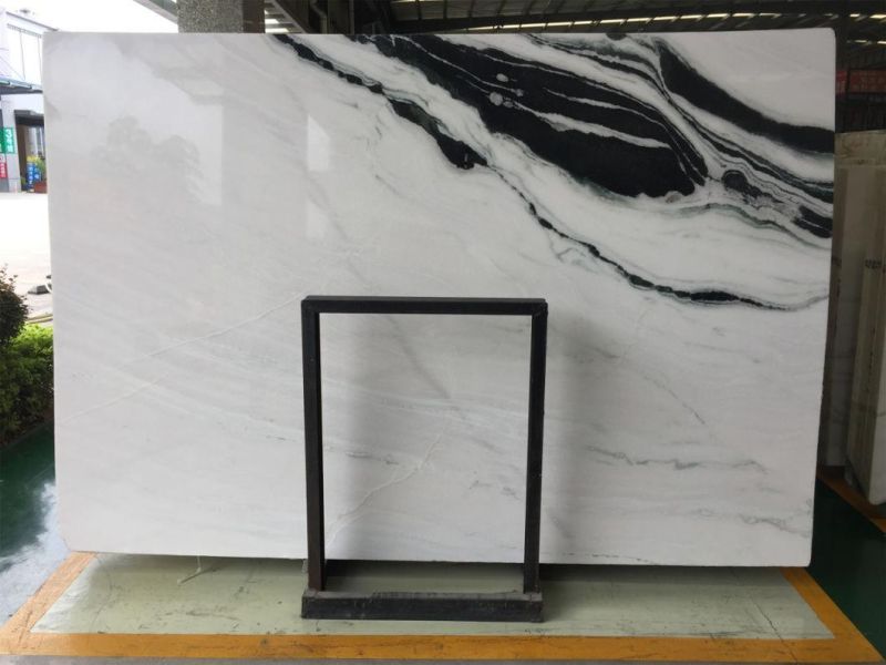 Panda White Marble Stone for Flooring Tiles Slabs Countertops/Worktops/Vanitytops