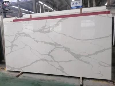 White Calacatta Quartz Stone Artificial Quartz Stone