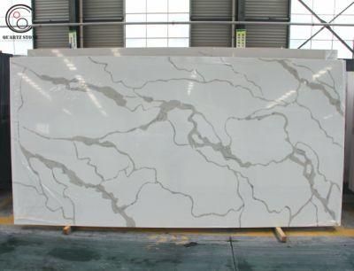Artificial Quartz Stone Calacatta White Quartz Countertops Slabs