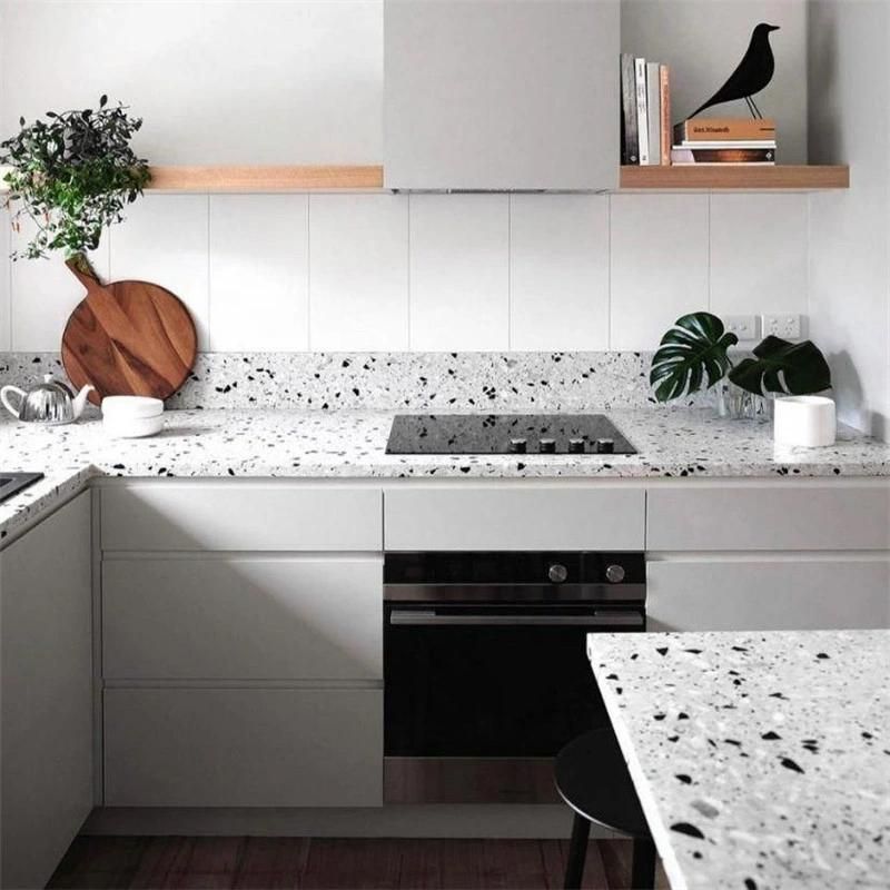 China Wholesale Price Articial Stone Polished Marble Chips Cement Terrazzo White