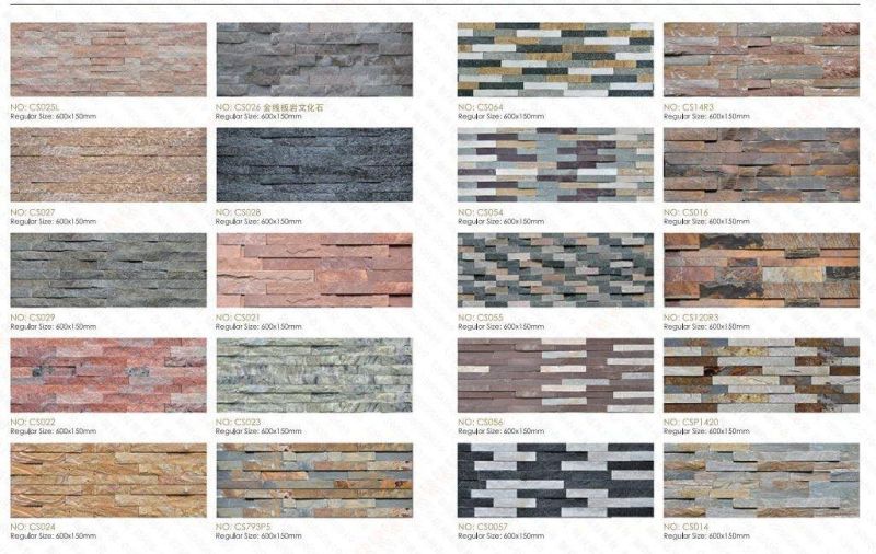 Culture Stone Slate Natural Finishing for Wall Covering/ Veneer Slate for Exterior Wall
