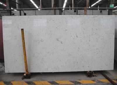 Artificial Marble Carrara Quartz Stone for Table Top with Wholesale Price