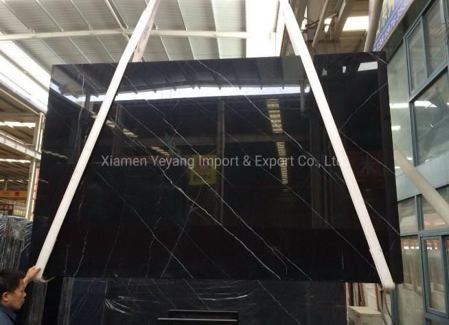 Nero Black Maquina Marble for Floor/Wall/Countertop