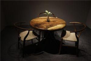 Best Selling Iron Wheel Wood Slab Table Tabletop/Worktop/Benchtop