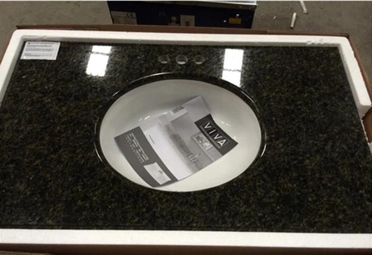 China Granite Green/Black/Grey Granite Bathroom/Countertop/Worktop/Vanity Top Supplier