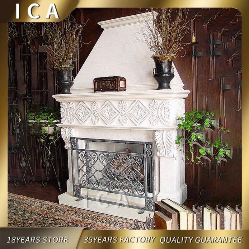 High Quality Morden Elegant Decoration Marble Fireplace