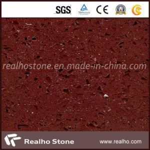 Prefab Interior Wall Panels Red Artificial Quartz Stone