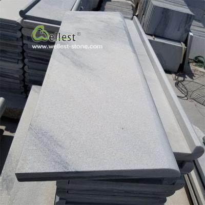 Grey Quartzite Bullnose Pool Coping Tiles